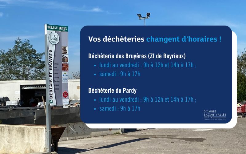 horaires déchterie hiver